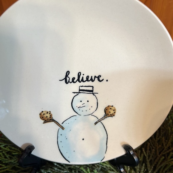Rae Dunn snowman cup and saucer. - Picture 5 of 7